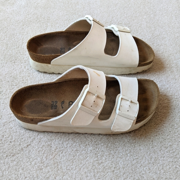 Birkenstock Shoes - Birkenstock Papillio white Sandals Size 39